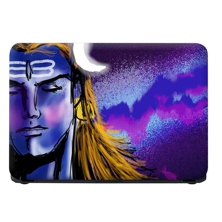 Laptop Skin - Lord Shiva Blue Art