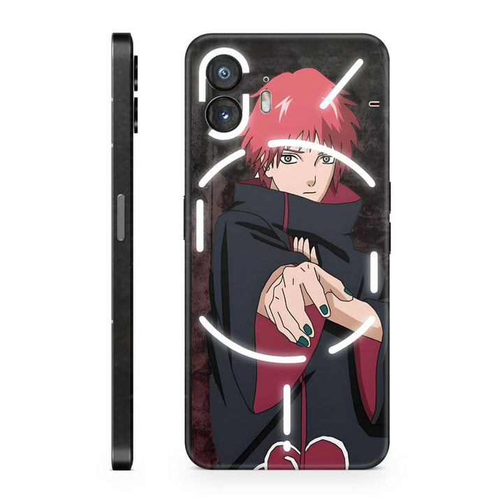 Mobile Skin Wrap - Anime Sasori Showing Fingures