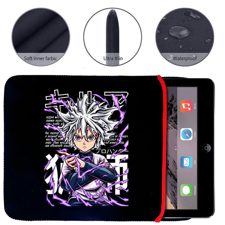 Printed Neoprene Reversible Laptop & Tablet Sleeve - Anime Legendary DS79