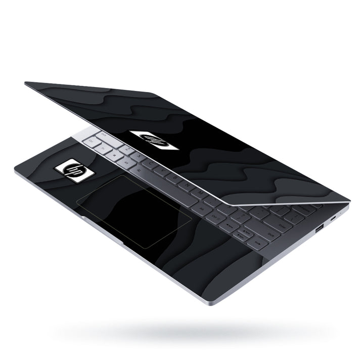 Laptop Skin - HP Silver Logo on Black Gradiant