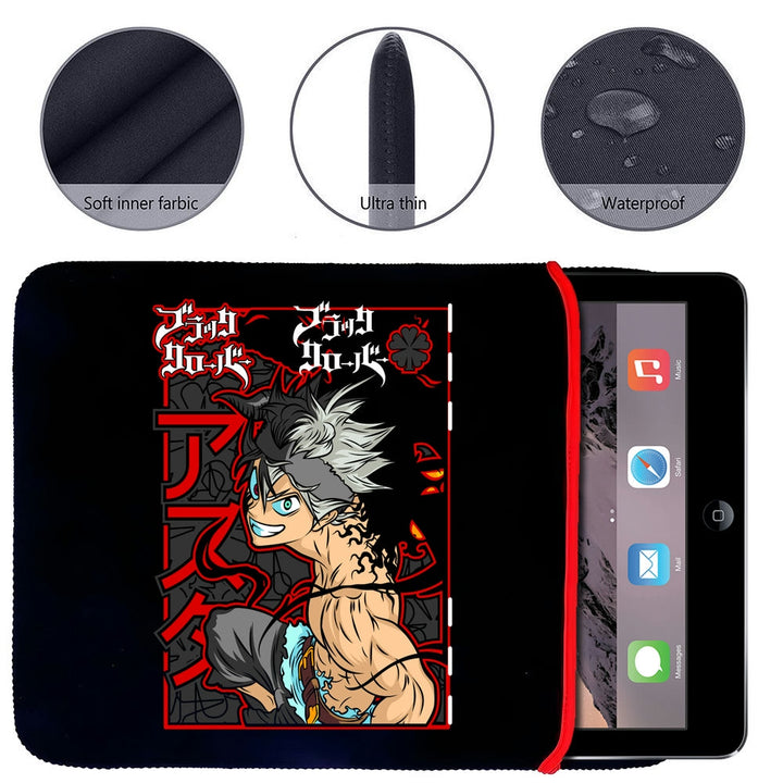 Printed Neoprene Reversible Laptop & Tablet Sleeve - Anime Legendary DS86