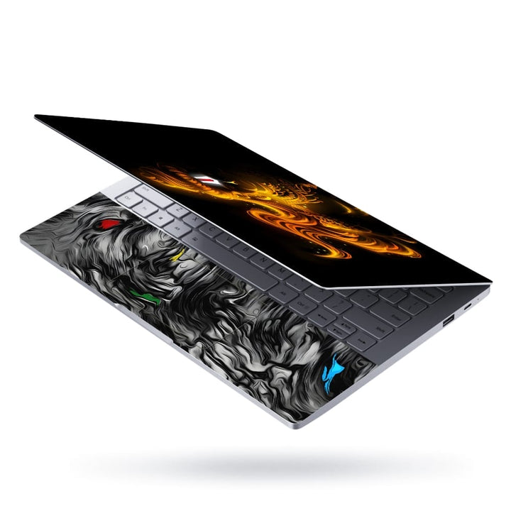 Laptop Skin - Lord Hanuman Golden Effect