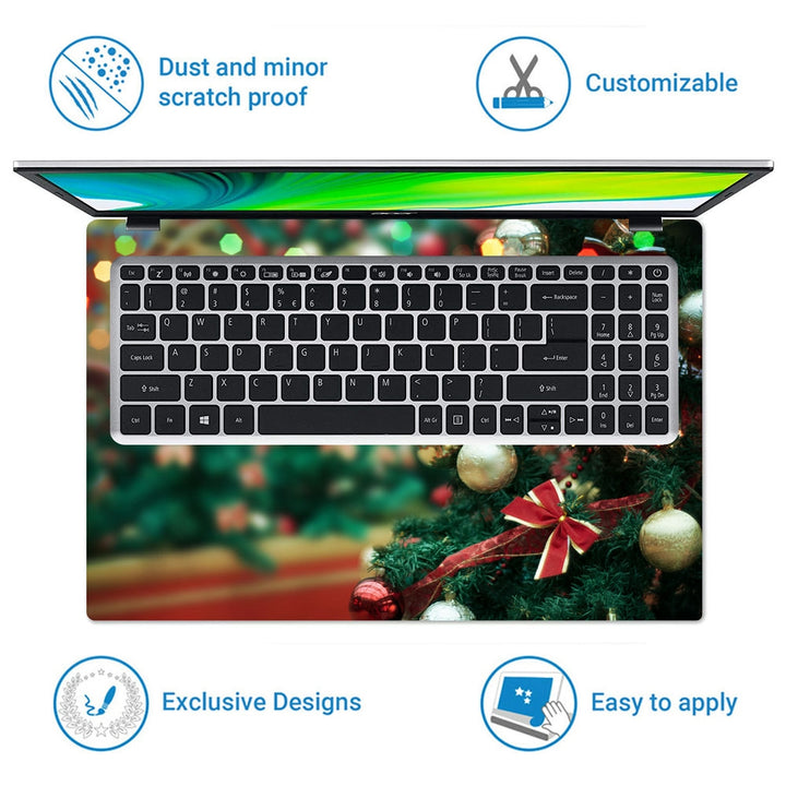 Laptop Skin - Decorated Christmas Tree