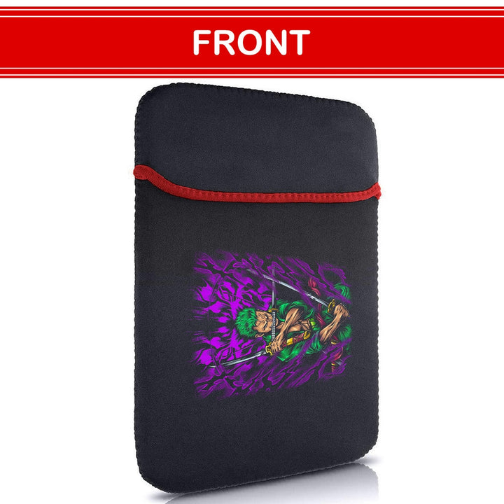 Printed Neoprene Reversible Laptop & Tablet Sleeve - Anime Legendary DS73