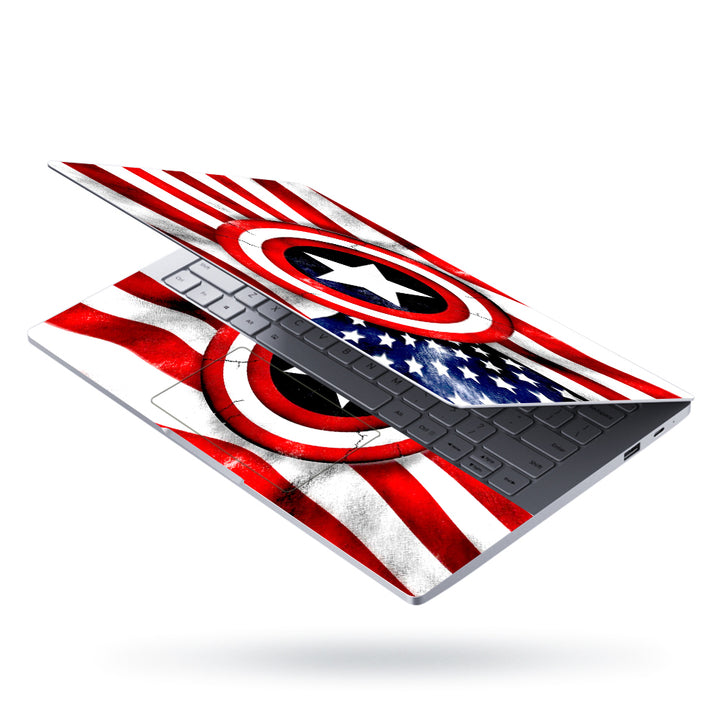 Laptop Skin - Shield on Usa Flag