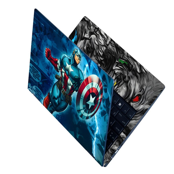 Laptop Skin - Captain Flying Blue Design