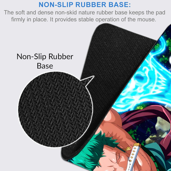 Anti-Slip Desk Mat Gaming Mouse Pad - One Piece Roronoa Zoro RZ05