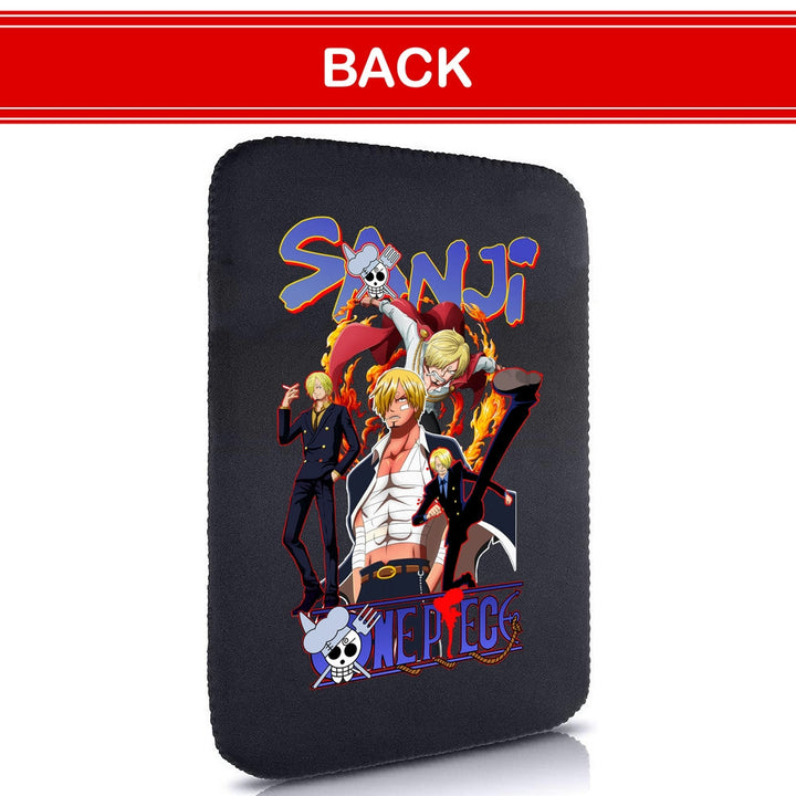 Printed Neoprene Reversible Laptop & Tablet Sleeve - One Piece Sanji DS2