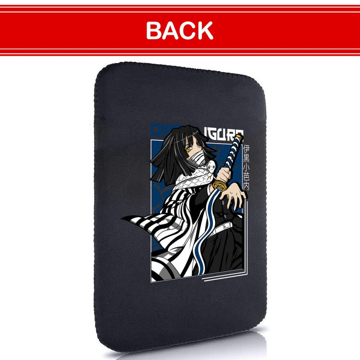 Printed Neoprene Reversible Laptop & Tablet Sleeve - Anime Demon Slayer Kimetsu No Yaiba DS09