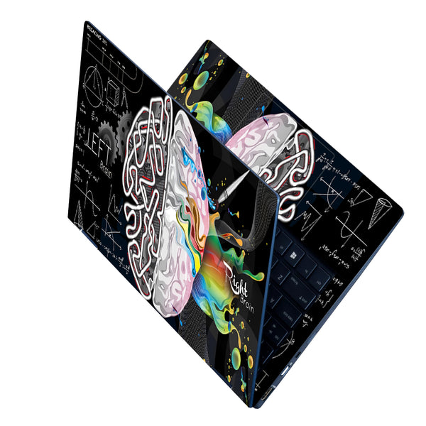 Laptop Skin - Left Right Brain Black