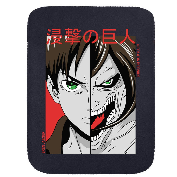 Printed Neoprene Reversible Laptop & Tablet Sleeve - Anime Attack on Titan DS09