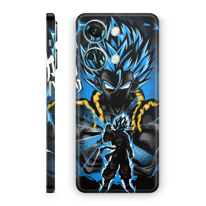 Mobile Skin Wrap - Anime Dragon Ball Blue Black Design