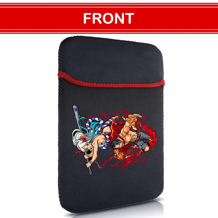 Printed Neoprene Reversible Laptop & Tablet Sleeve - Anime Action DS13