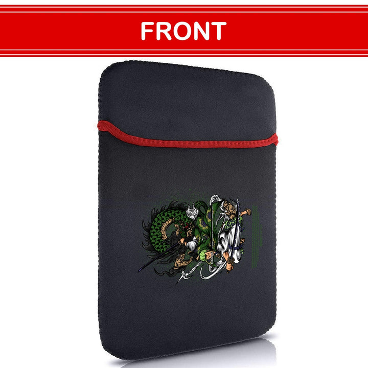 Printed Neoprene Reversible Laptop & Tablet Sleeve - One Piece Zoro DS1