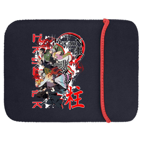 Printed Neoprene Reversible Laptop & Tablet Sleeve - Anime Legendary DS96