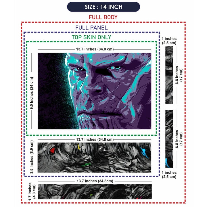 Laptop Skin - Thanos Purple Face