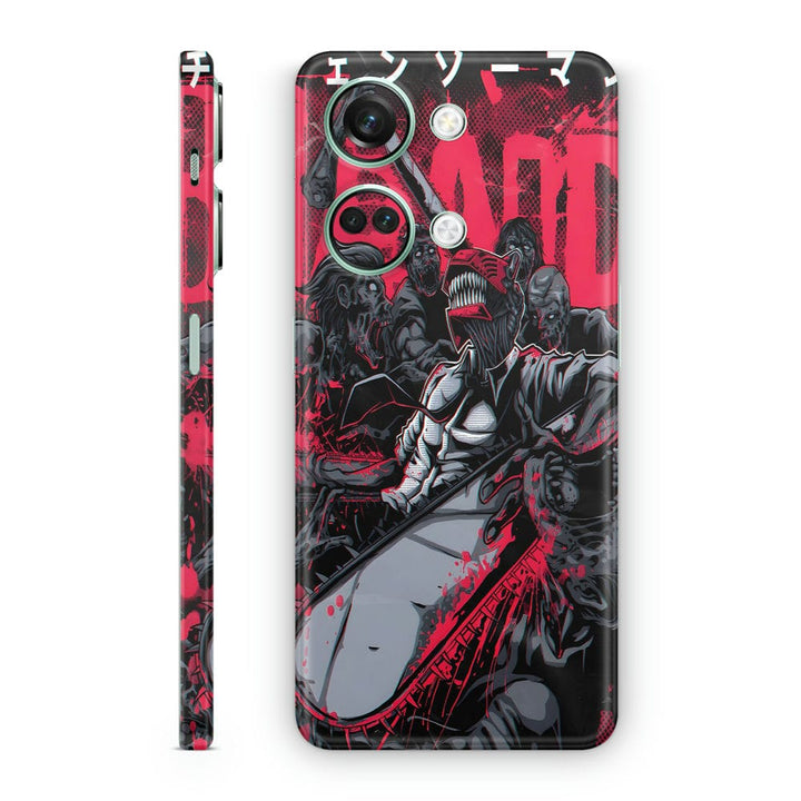 Mobile Skin Wrap - Black Red Creatures Design