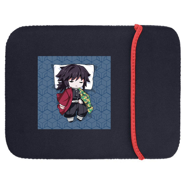 Printed Neoprene Reversible Laptop & Tablet Sleeve - Anime Cojines Demon Slayer Pillow DS05