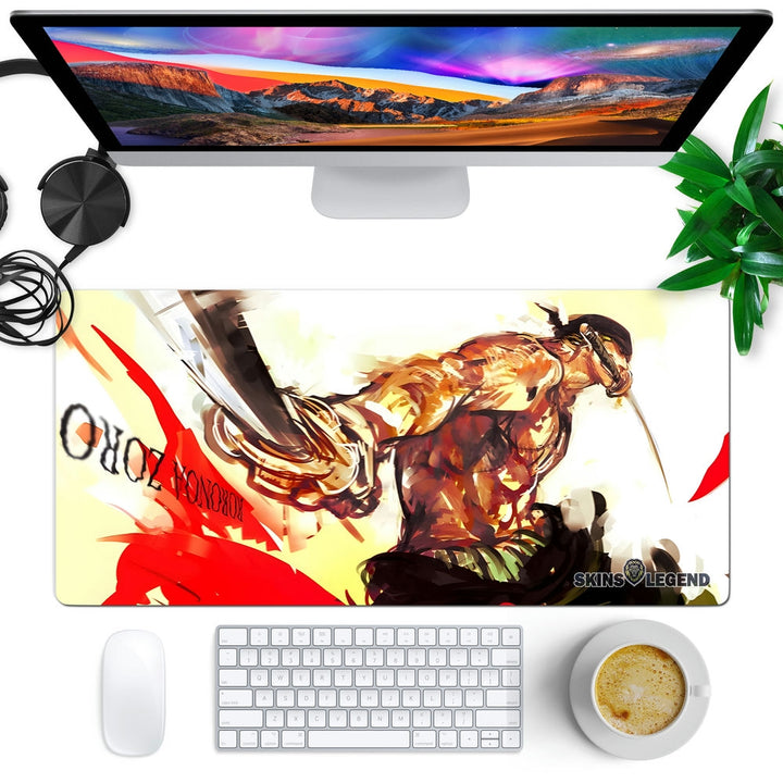 Anti-Slip Desk Mat Gaming Mouse Pad - One Piece Roronoa Zoro RZ10