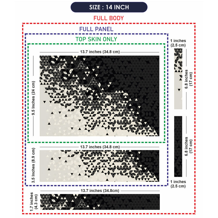 Laptop Skin - Triangle Art