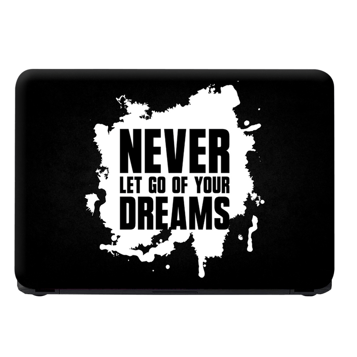 Laptop Skin - Dreams White Black