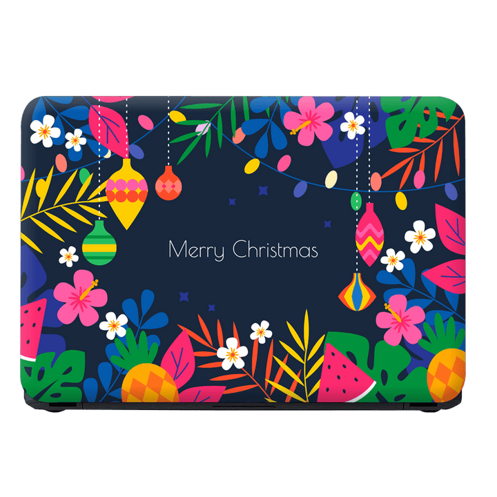 Laptop Skin - Flat Summer Christmas Illustration