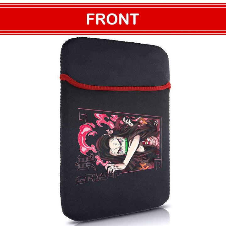 Printed Neoprene Reversible Laptop & Tablet Sleeve - Anime Legendary DS6