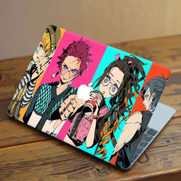 Laptop Skin for Apple MacBook - Inosuke Hashibira Nezuko Kamado