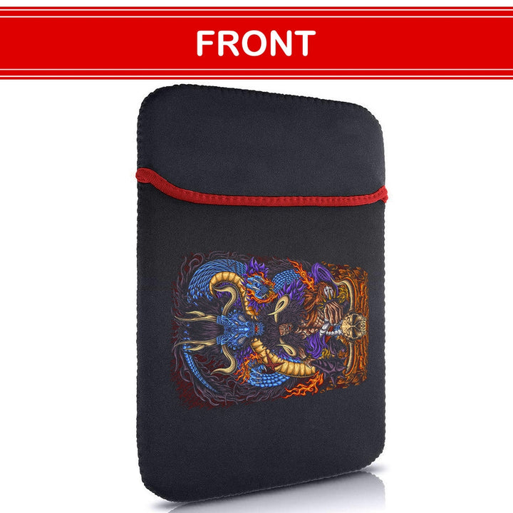 Printed Neoprene Reversible Laptop & Tablet Sleeve - Anime Legendary DS41