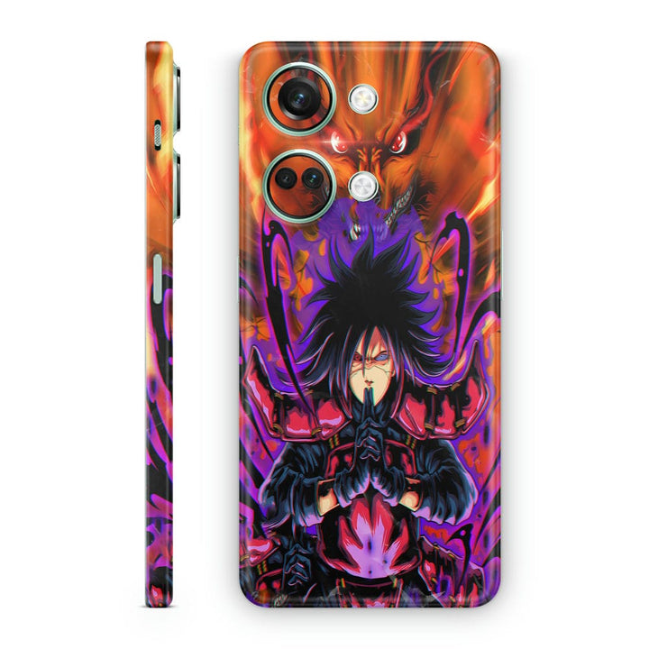 Mobile Skin Wrap - Madara Uchiha Fire Design