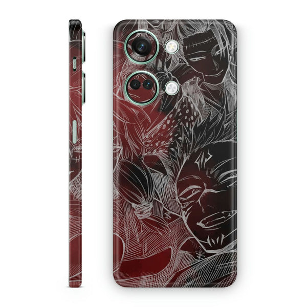 Mobile Skin Wrap - Anime Black Design