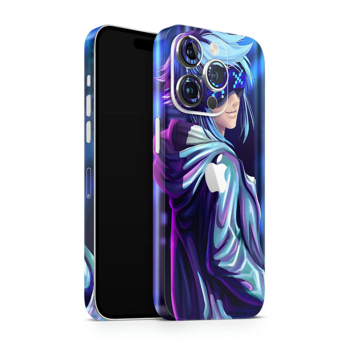 Mobile Skin Wrap - Anime Neon Cool Guy