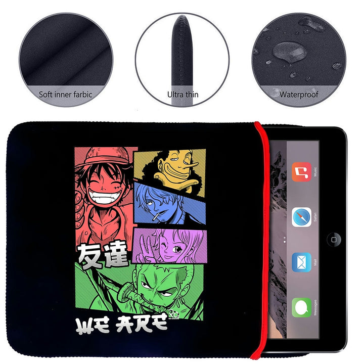 Printed Neoprene Reversible Laptop & Tablet Sleeve - Anime Legendary DS2