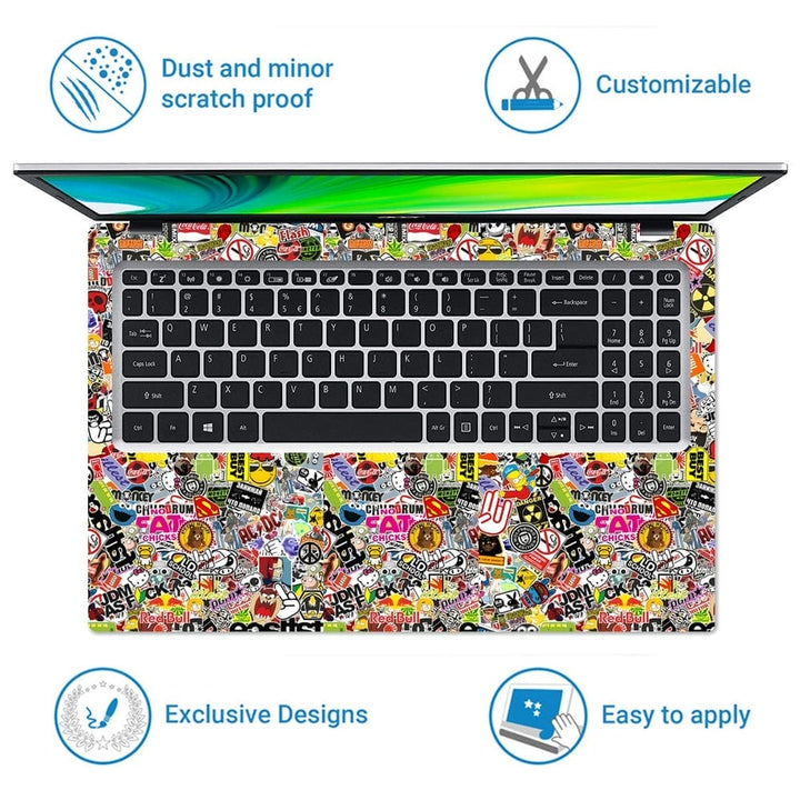 Laptop Skin - Hand Sticker Bomb