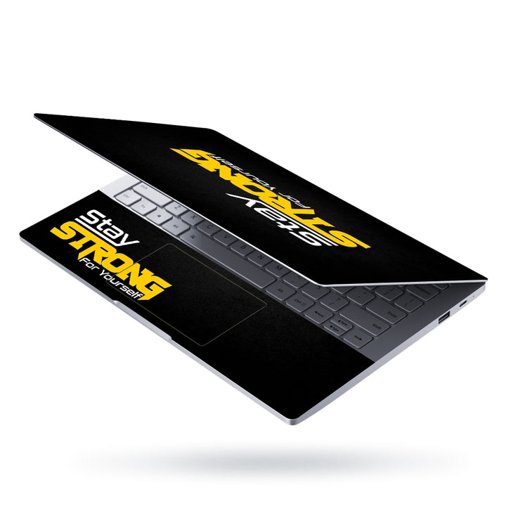 Laptop Skin - Stay Strong Yourself on Black