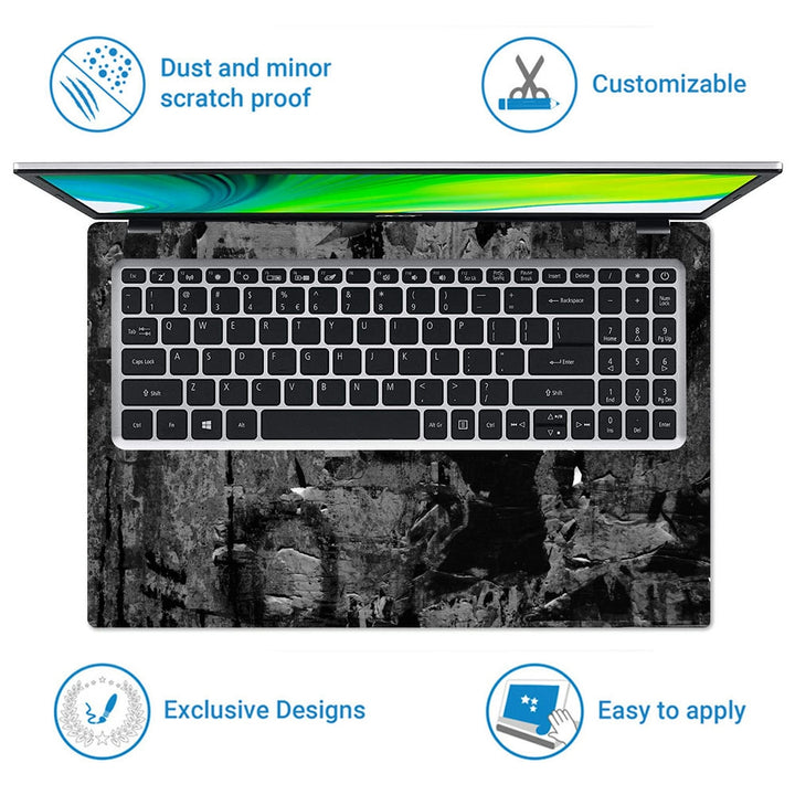 Laptop Skin - Abstract Dark Wall