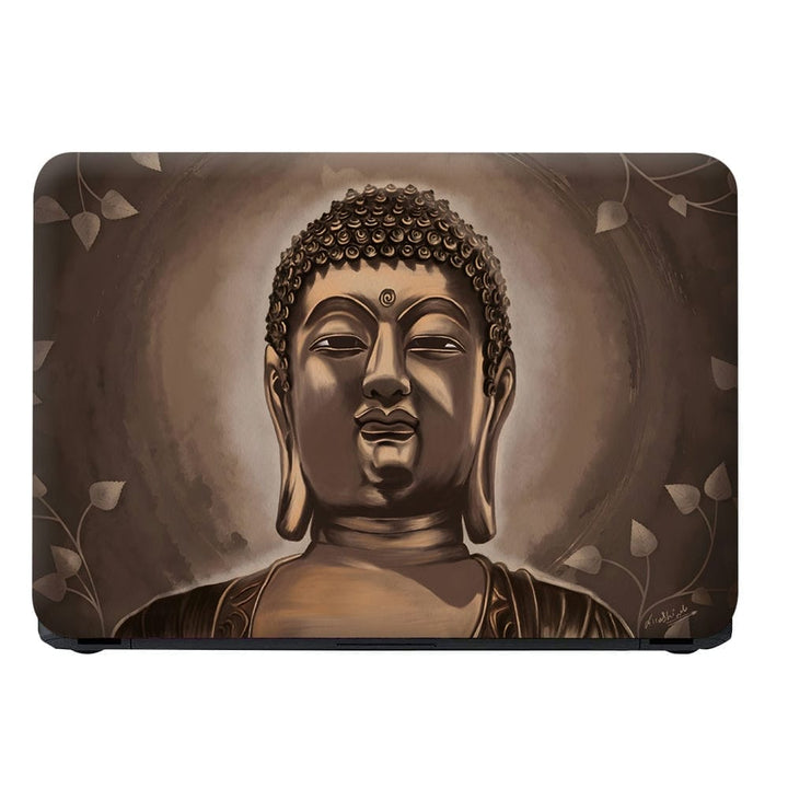 Laptop Skin - Buddha Brown Leaf Art
