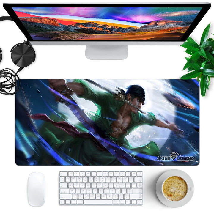 Anti-Slip Desk Mat Gaming Mouse Pad - One Piece Roronoa Zoro RZ14