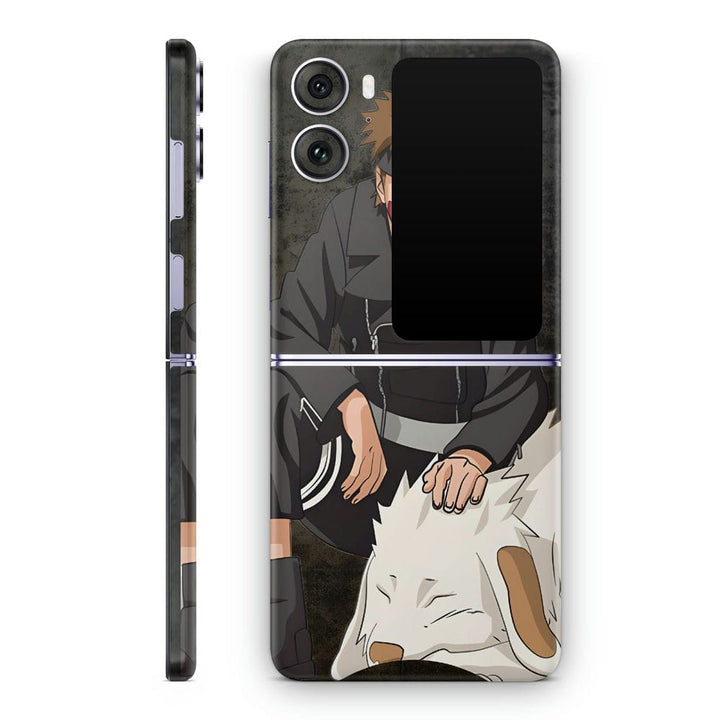 Mobile Skin Wrap - Anime Kiba Inuzuka Sitting Position