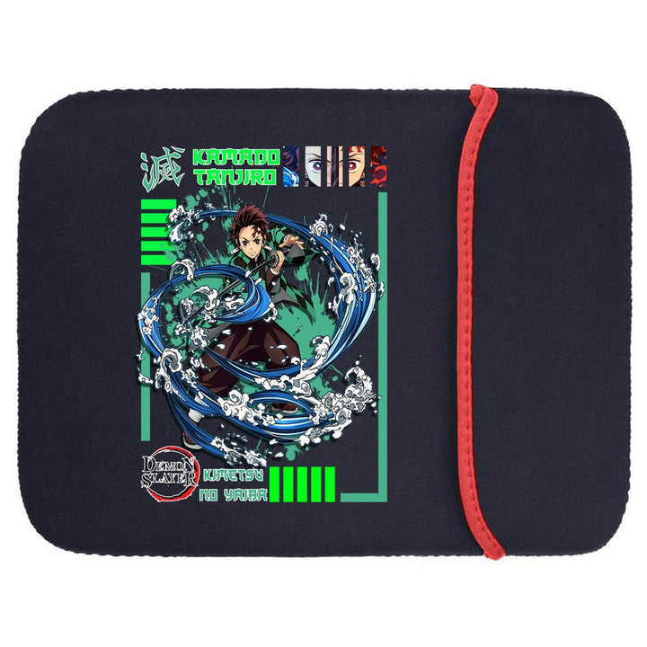 Printed Neoprene Reversible Laptop & Tablet Sleeve - Anime Legendary DS97