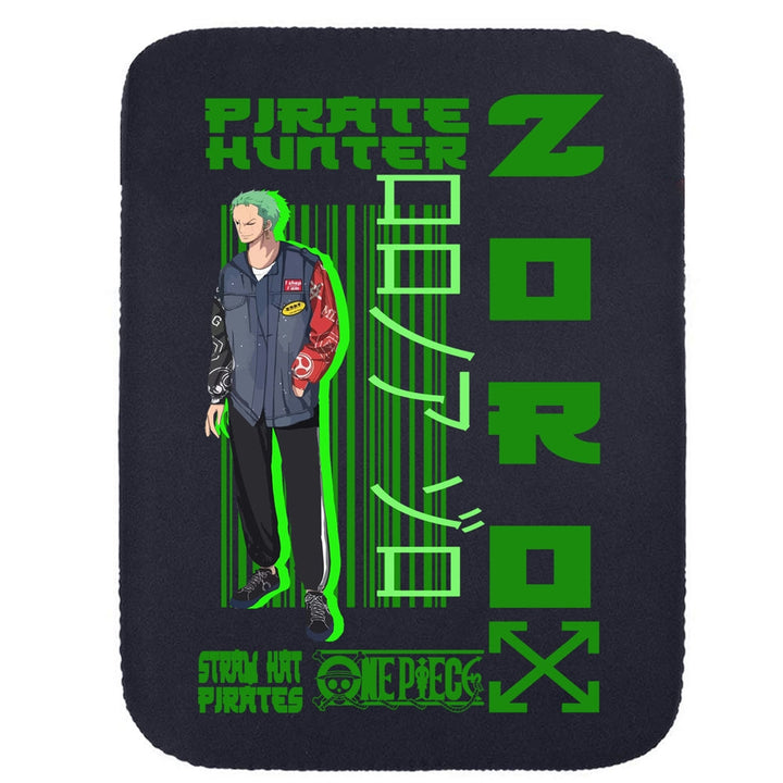 Printed Neoprene Reversible Laptop & Tablet Sleeve - Anime Zoro