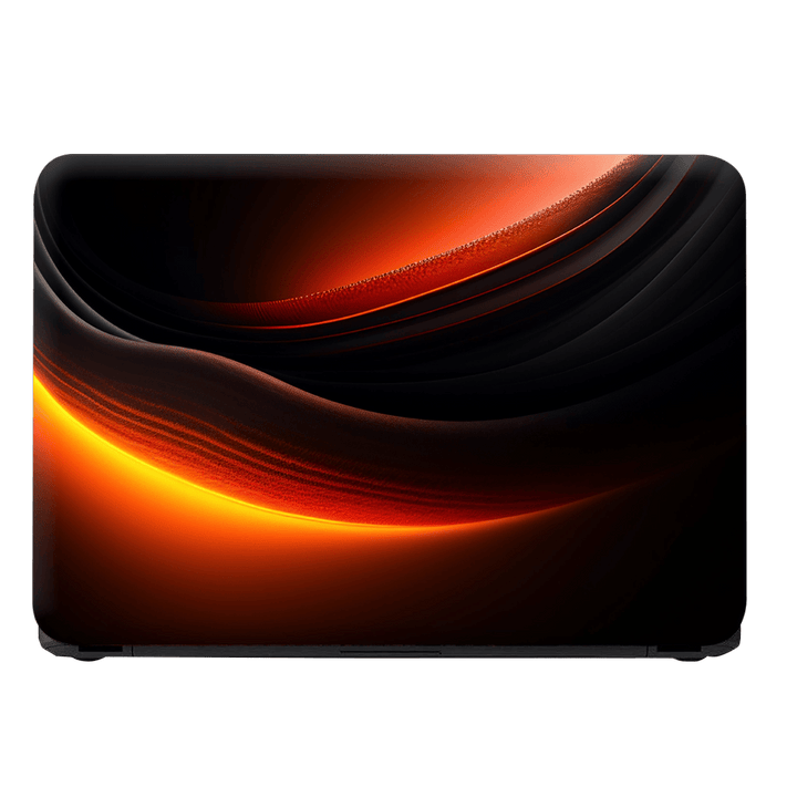 Laptop Skin - Black Grunge Lightning Abstract