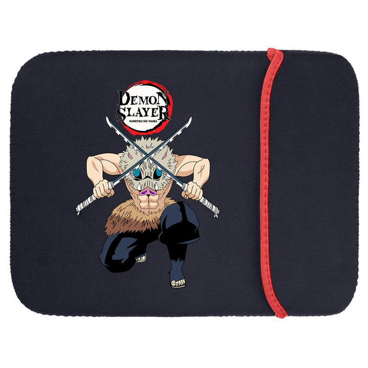 Printed Neoprene Reversible Laptop & Tablet Sleeve - Anime Demon Slayer Kimetsu No Yaiba DS10