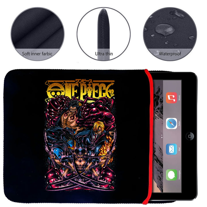 Printed Neoprene Reversible Laptop & Tablet Sleeve - Anime Legendary DS38