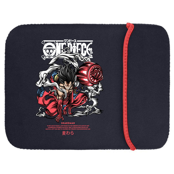 Printed Neoprene Reversible Laptop & Tablet Sleeve - One Piece Snakeman DS1