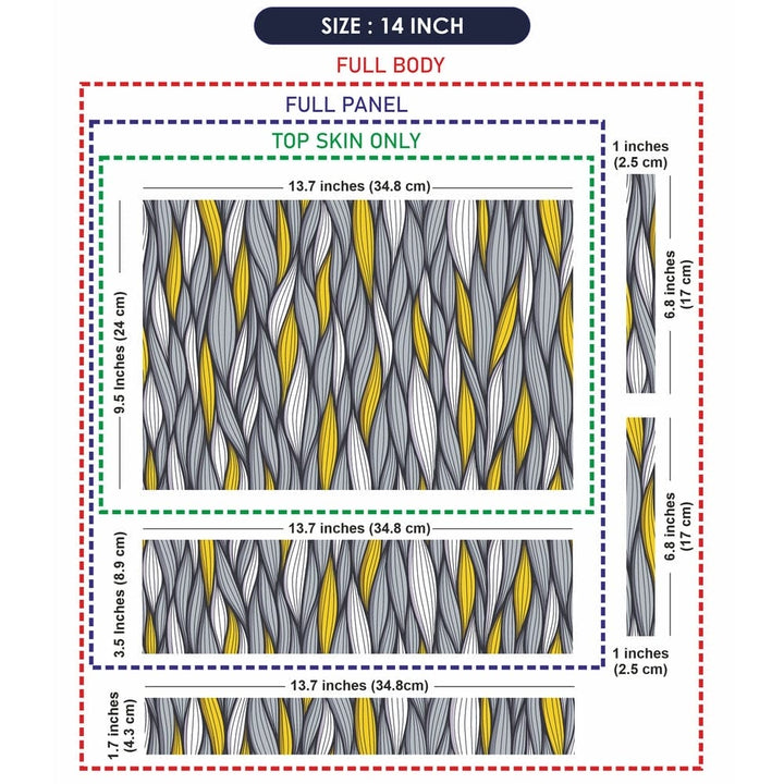 Laptop Skin - Wave Pattern