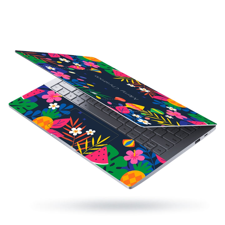 Laptop Skin - Flat Summer Christmas Illustration