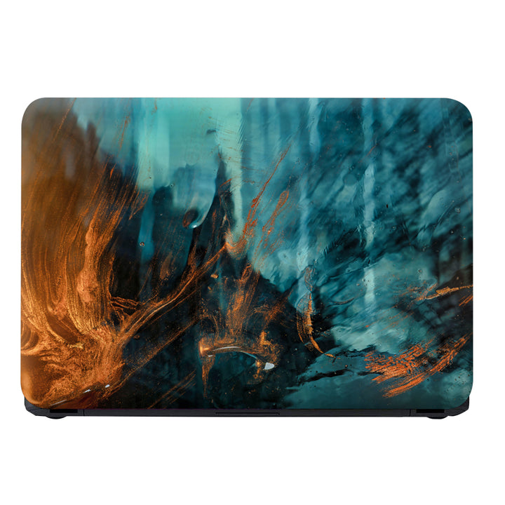 Laptop Skin - Golden Brush Art