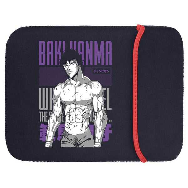 Printed Neoprene Reversible Laptop & Tablet Sleeve - Anime Legendary DS89