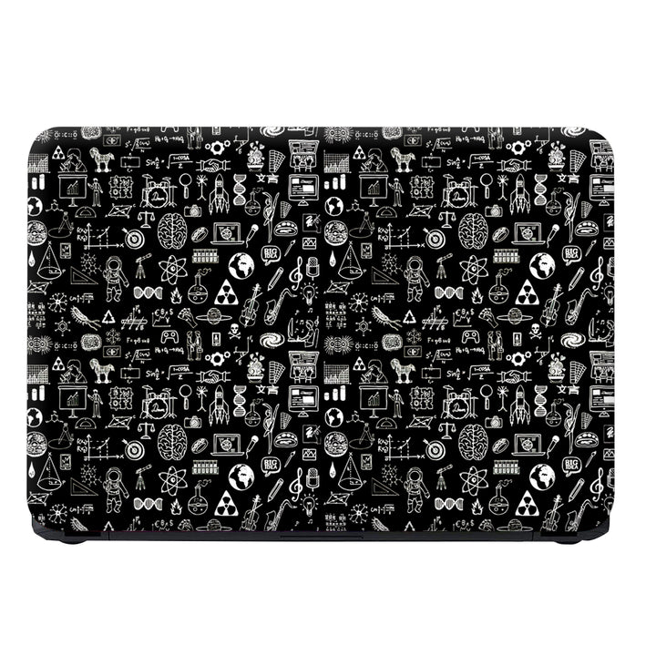 Laptop Skin - Space Symbols on Black